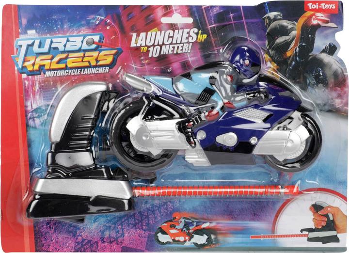 Produktbild Turbo Racers Fahrer auf Motorrad mit Launcher