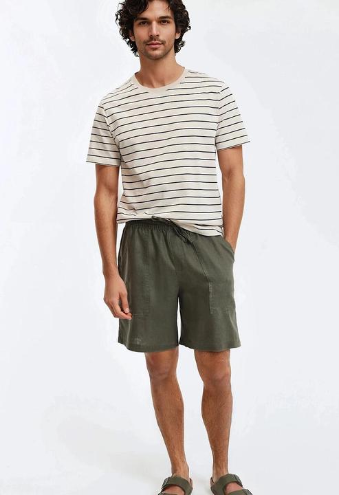 Produktbild La Redoute Collections Gestreiftes T-Shirt mit rundem Ausschnitt (XL)