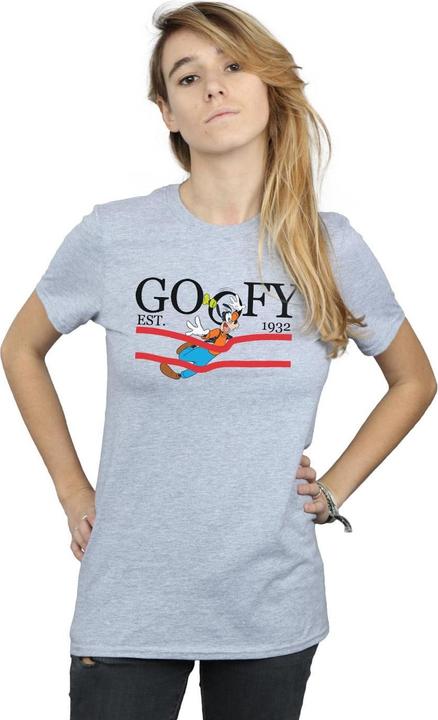 Actual product image Disney Womens/Ladies Goofy By Nature Cotton Boyfriend T-Shirt (M)