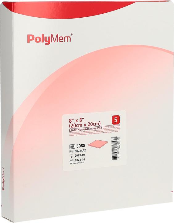 Image du produit PolyMem MAX Superabsorbant 20.5x20.5cm Non Adhésif stérile 5 x (5 x)