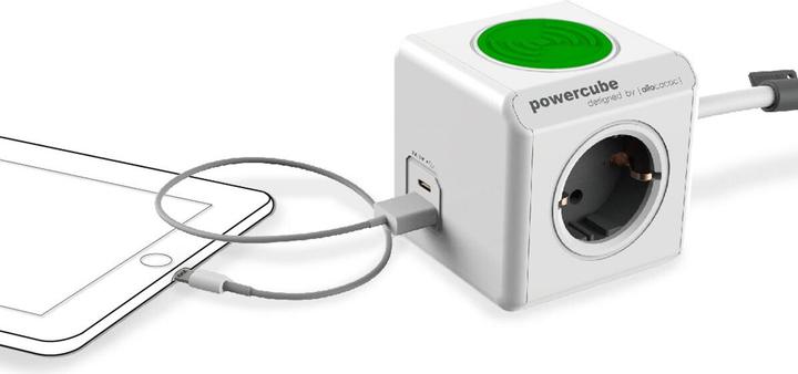 Produktbild Allocacoc PowerCube (3x, USB-A, USB-C, 1.50 m)
