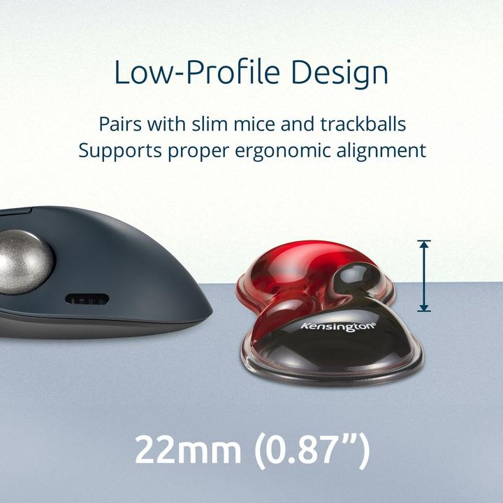Produktbild Kensington Slim Duo Gel Mouse Wrist Red, Slim
