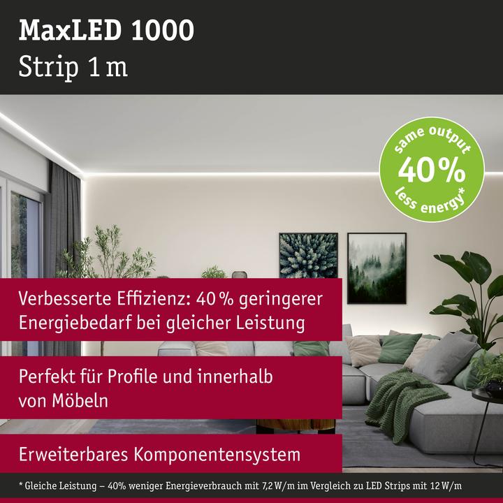 Produktbild Paulmann MaxLED 1000 Stripe (Neutralweiss, 100 cm, Indoor)