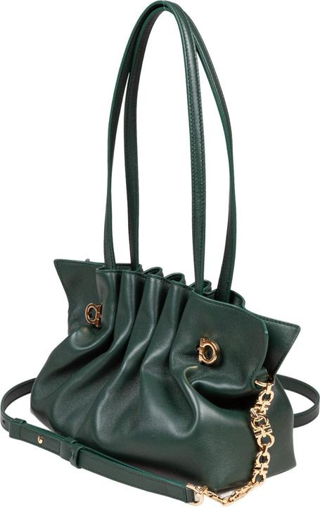 Produktbild Salvatore Ferragamo Ferragamo soft bag s shoulder bag in nappa, green
