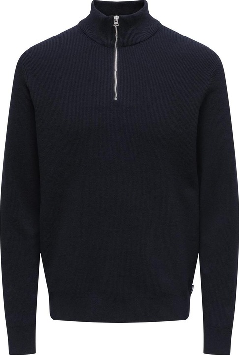 Only & Sons Onsphil Reg 12 Struc Half Zip Knit Noos (XS)
