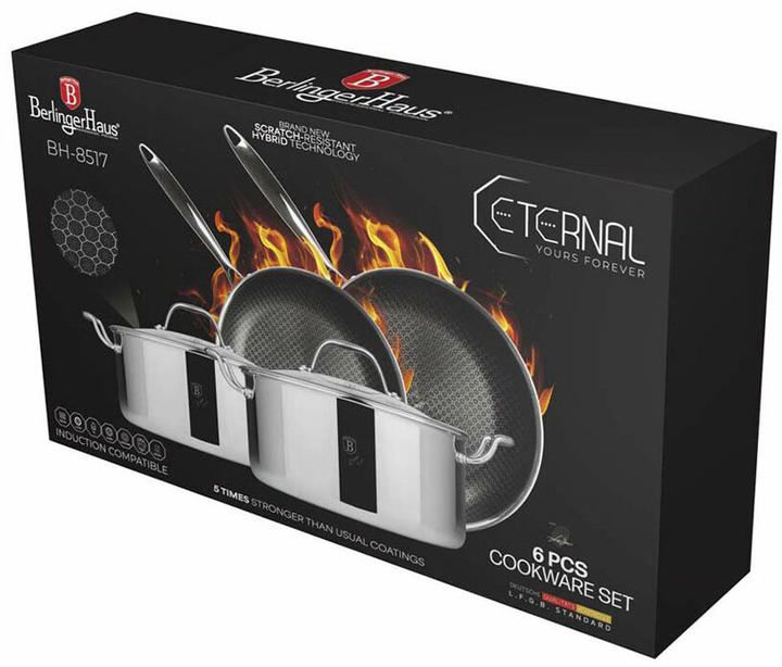 Produktbild BerlingerHaus Haus 6-teiliges Kochgeschirr-Set Eternal Collection (Pfannenset + Topfset, Edelstahl)