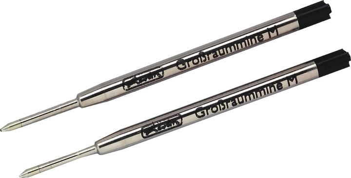 Actual product image Herlitz Biros large refill, M, black (Black, 1 mm, 2 pcs.)