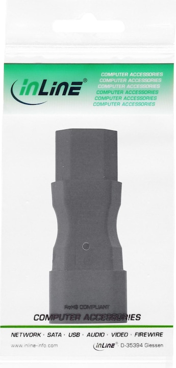 Immagine prodotto InLine Adattatore di rete IEC 60320 C14 / C13 (C14, C13, C13)
