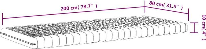 Immagine prodotto vidaXL Manka (80 x 200 cm, Nucleo di schiuma)