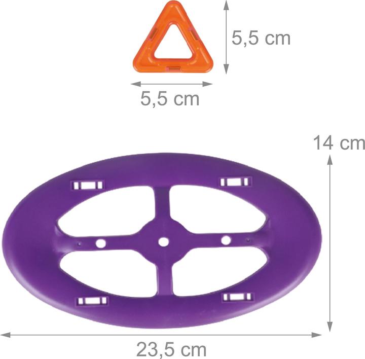 Relaxdays Magnetbausteine Set für Kinder