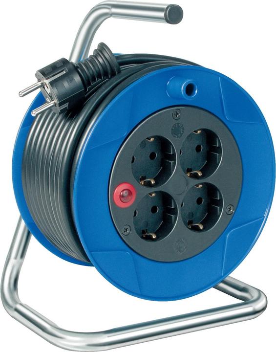 Brennenstuhl Kompakt Kabeltrommel schwarz 15m H05VV-F 3G1.5 107 (15 m, 1.50 mm²)