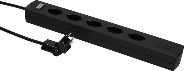Actual product image Max Hauri SAFETY LINE 90° mit Schalter + Magnet (5x, Type 13, USB-C, 5 m)