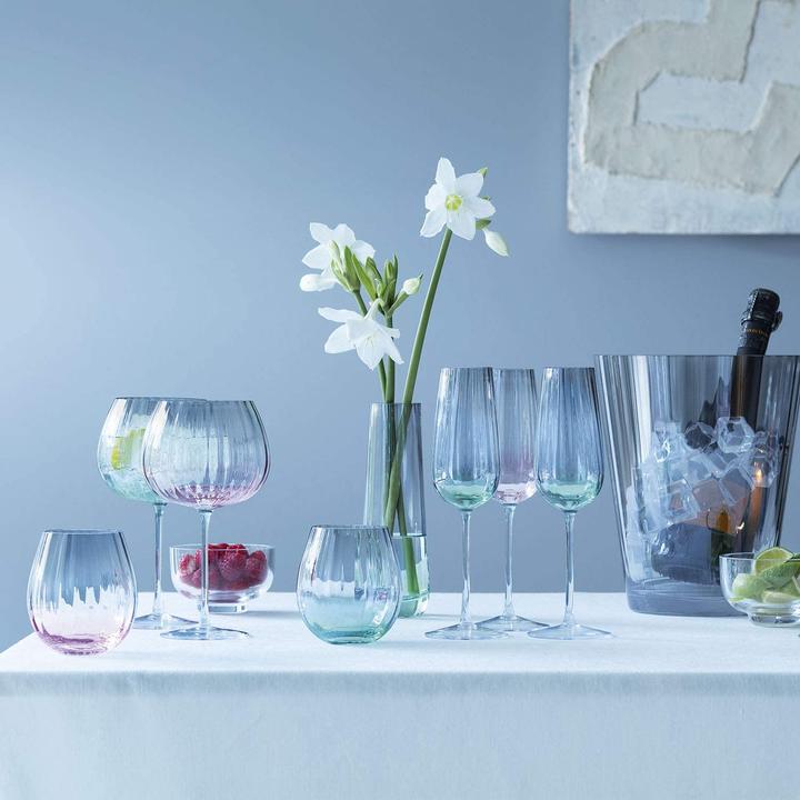 Actual product image LSA Set of 2 Dusk Balloon Goblets 650ml Green Grey (6.50 dl, 2 x)