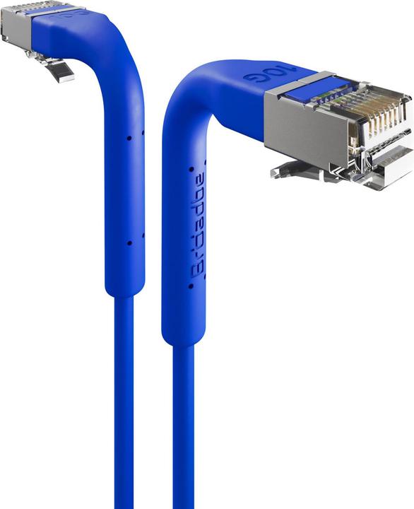 Produktbild Broadbe Slim Patch Cable 10G Blue 0.1m Cable-Patch-Cat6A-BL-0.1M-Slim (CAT6a, 0.10 m)