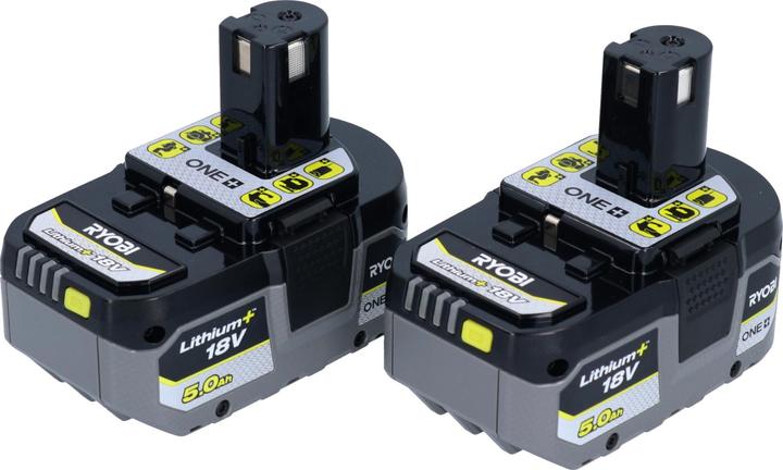 Actual product image Ryobi RB18LL50 battery set 2 x 18v 5.0ah (18 V)