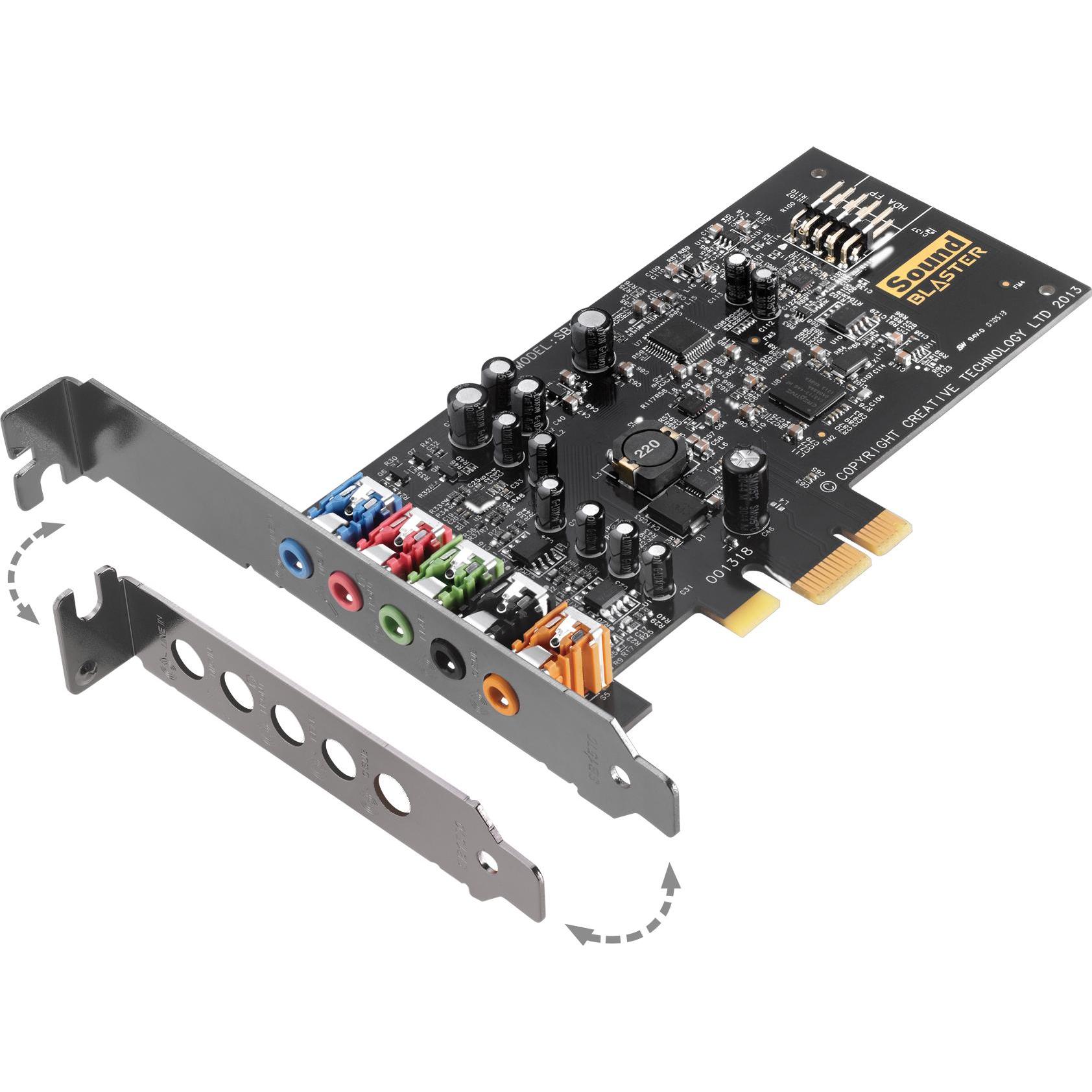 Creative Sound Blaster Audigy Fx (PCI-E x1), Soundkarte, Schwarz