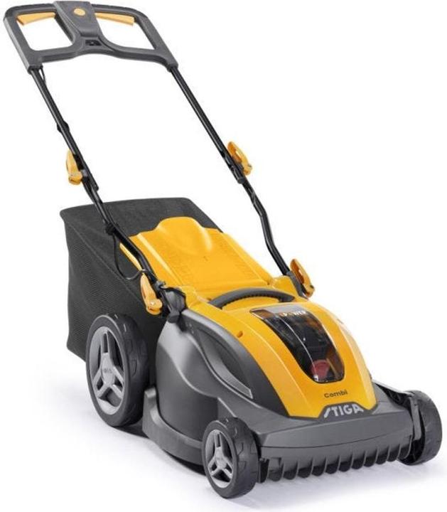 Stiga Tosaerba a batteria COMBI 344e con batteria, caricabatterie incluso, manubrio regolabile (Batteria ricaricabile)