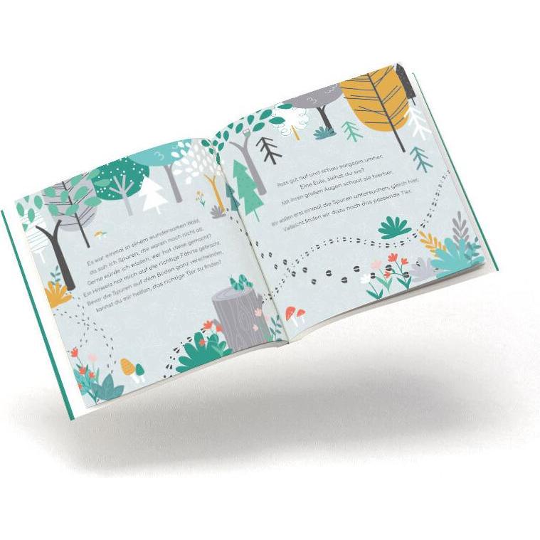 Thumbnail - Wundersame Spuren im Wald, Kinderbücher von Vicky Battersby, Heike König, Apicula Verlag, Maggie Ellis