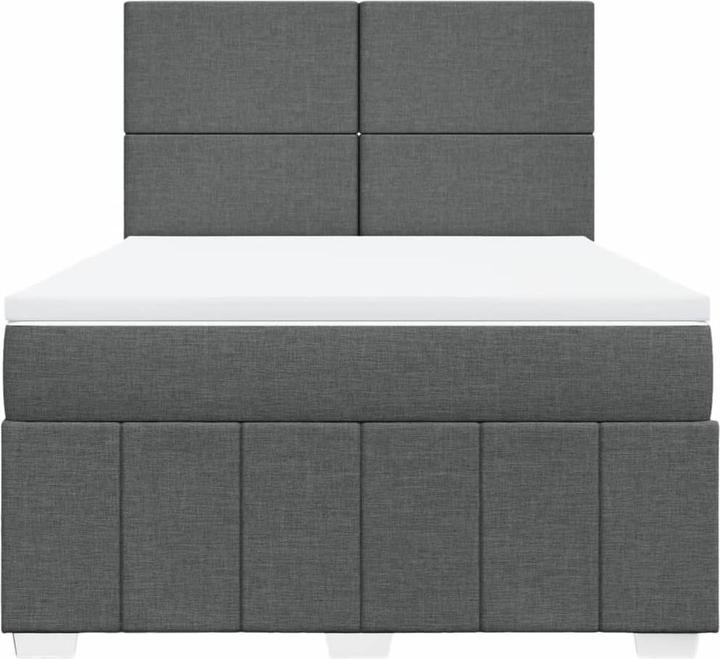 Actual product image vidaXL Bo x springbett mit Matratze 90 x 190 cm Stoff (90 x 190 cm)