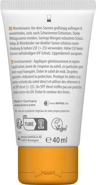 Actual product image Lavera Sonnenfluid sensitiv LSF50 Tube 40 ml (Suntan cream, SPF 50, 40 ml, 329.76 g)