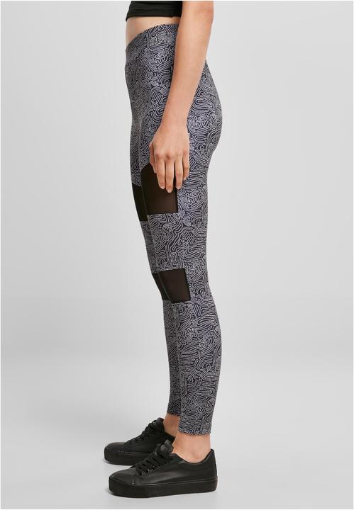 Actual product image Urban Classics Ladies Tech Mesh AOP Leggings (XXL)