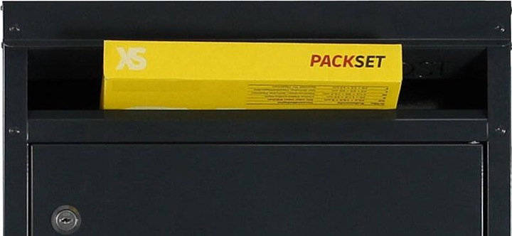 Actual product image SafePost 45 Letterbox with parcel compartment anthracite