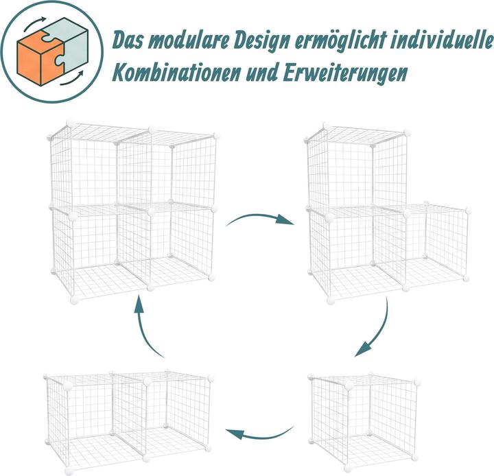 Image du produit Relaxdays étagère modulable (75 x 37 x 75 cm)