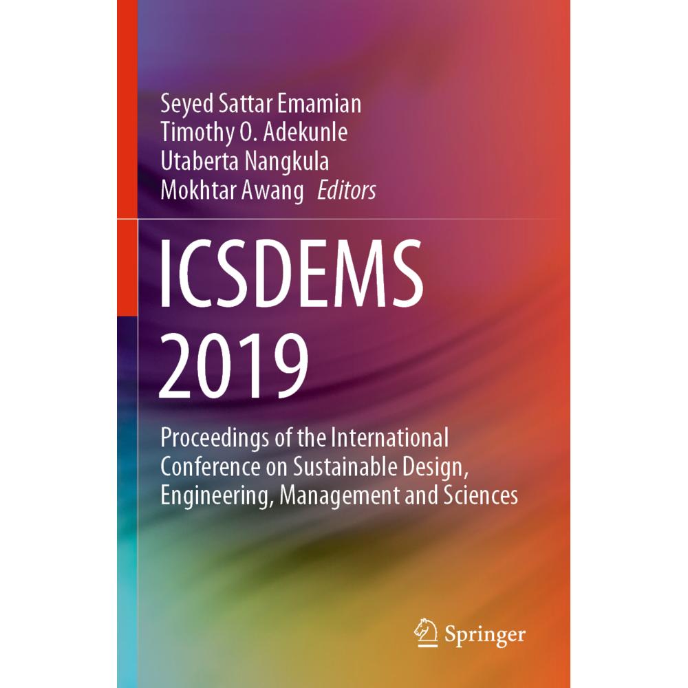 ICSDEMS 2019, Fachbücher von Timothy O. Adekunle, Mokhtar Awang, Utaberta Nangkula, Seyed Sattar Emamian