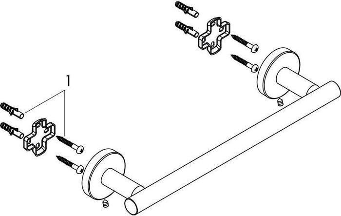 Actual product image hansgrohe Grab rail Logis Universal chrome
