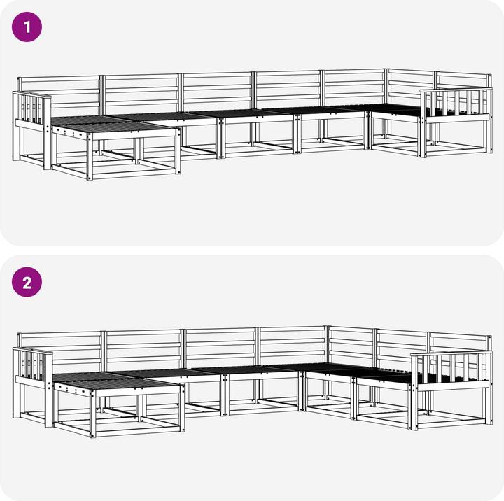 Produktbild vidaXL Outdoor-Sofa