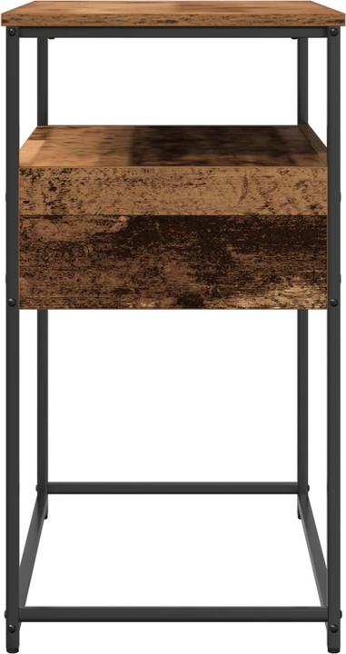 Image du produit vidaXL Table console Vieux bois 75x40x75 cm Bois composite et acier (75 x 40 x 40 x 75 cm)