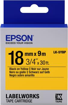 Energie-Label Epson Etikettenkassette Lk-5ybp (1.80 cm, Gelb)
