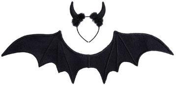 Actual product image Widmann Black devil dress-up set (1 pcs.)