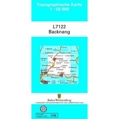 Topographische Karten BW.Ziv.L7122 Back, Landkarte