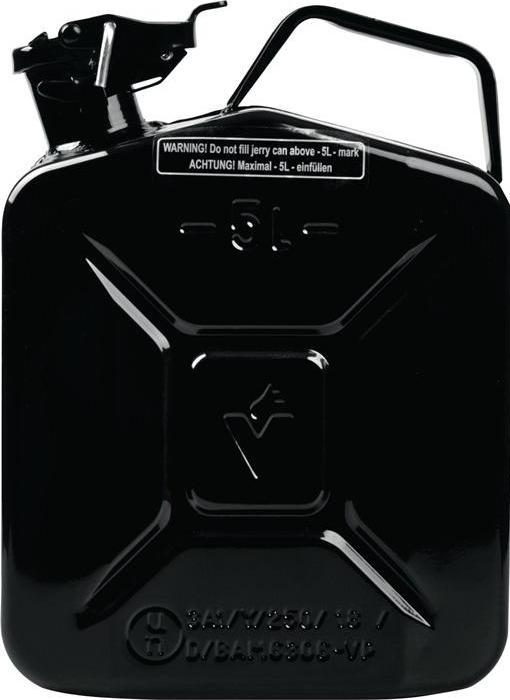 Produktbild Valpro Kraftstoffkanister 5 l Schwarz RAL 9005 Stahlblech 0,9 mm L230xB120xH310mm