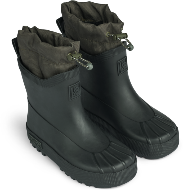 Actual product image Liewood Isaac Technical Rain Boots Army Brown (32)