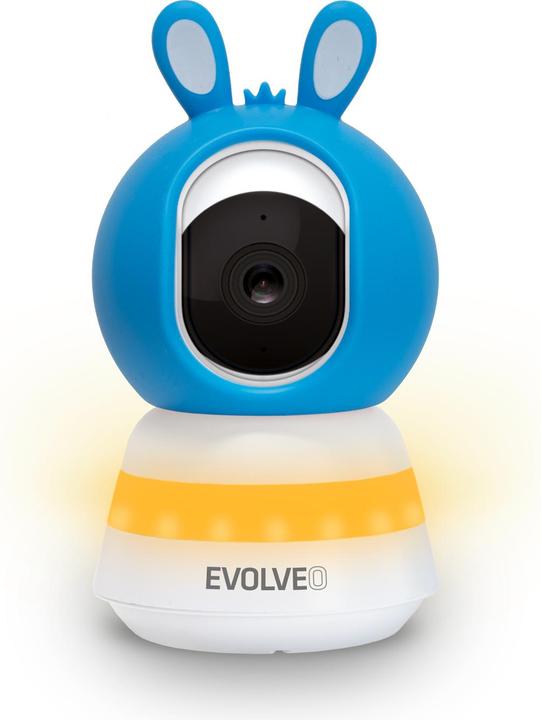 Evolveo Baby Monitor LUX- Chytrá 360° videochůvička s nočním viděním, detekcí pláče a pohybu, modrá