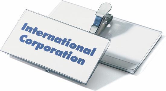 Immagine prodotto Durable Distintivi di nome in lamina dura con clip in coccodrillo