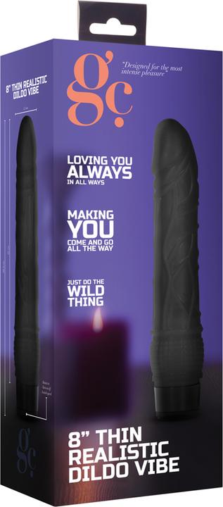 Produktbild Doc Johnson 8 Inch Thin Realistic Dildo Vibe