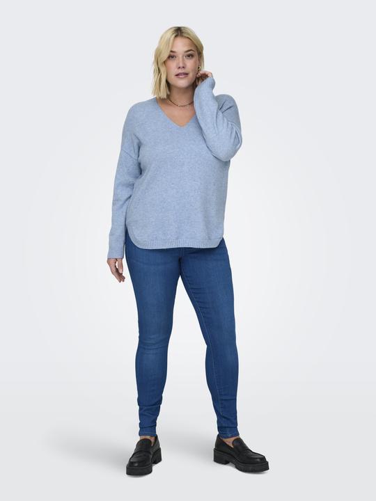 Produktbild Only Curvy V-Ausschnitt Strickpullover Strickpullover (L)