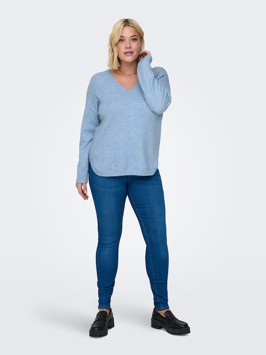 Immagine prodotto Only Maglia curvy con scollo a V Maglia a maglia Maglia a maglia (L)