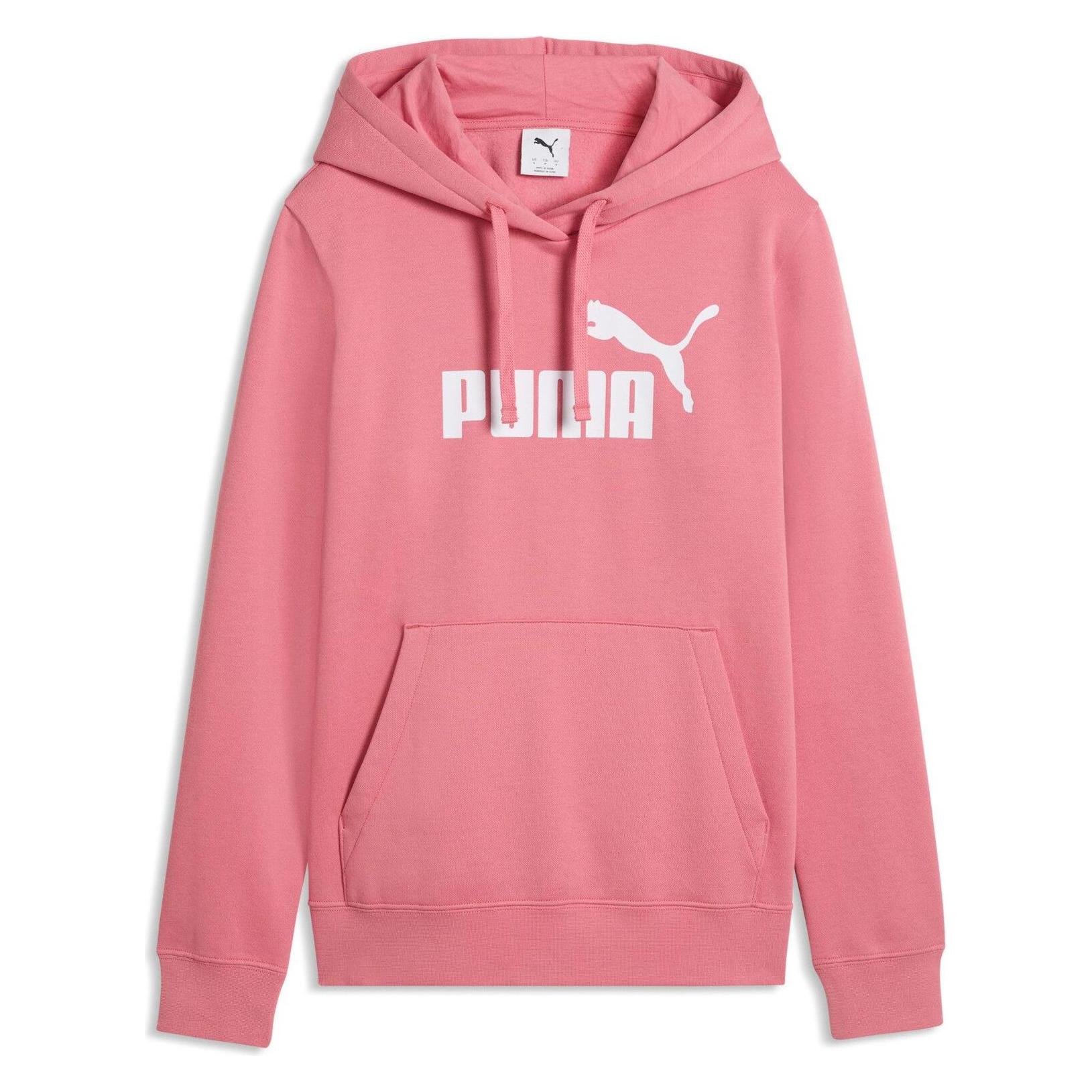 Puma, Vrouwen, Springer, Ess No. 1 Logo Hoodie Fl (s), Roze, (Xl)