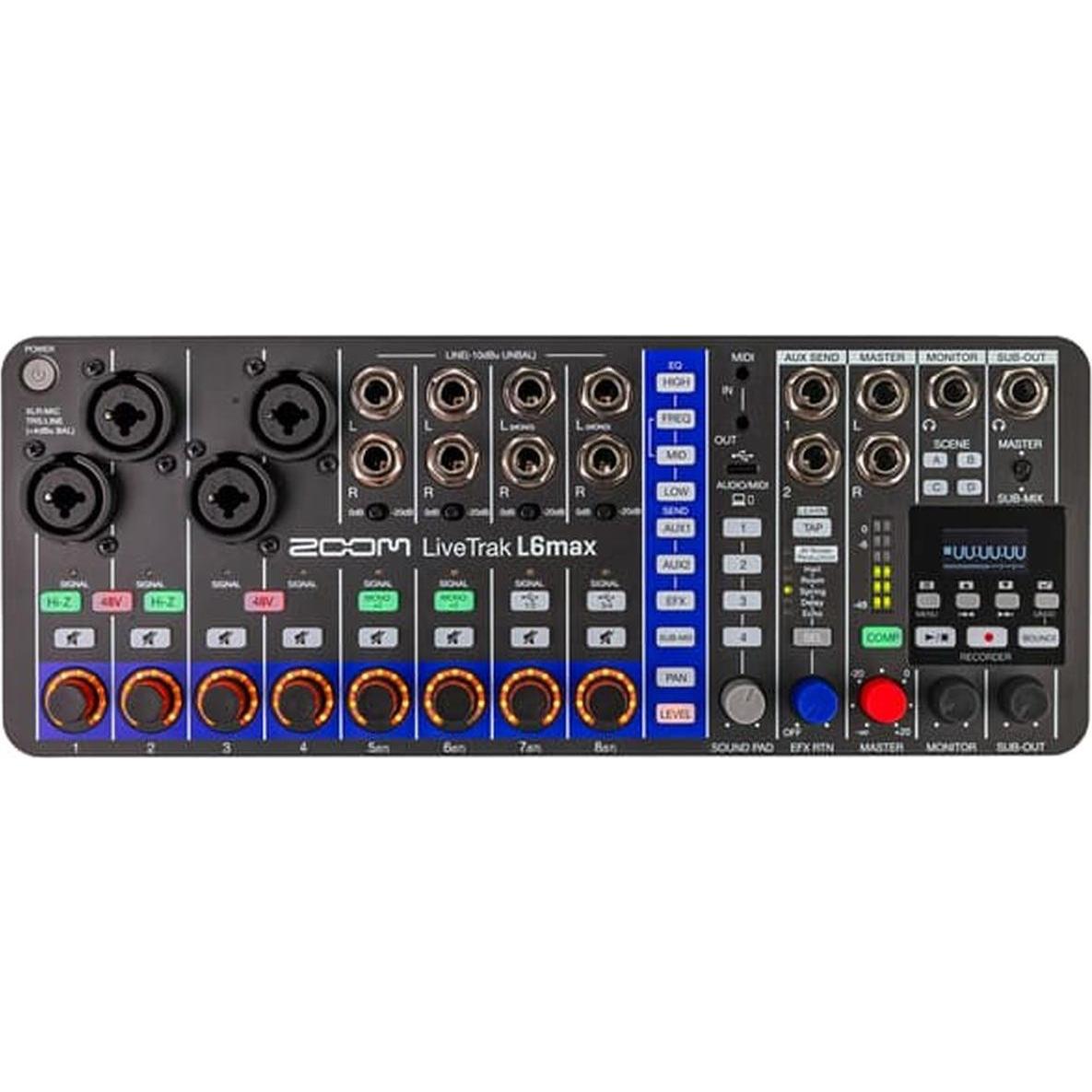 Zoom LiveTrak L6max (EMBARGO/EU) 12-Channel Mixer & Re. (Studio- und Livemixer) (L6max/230EU)