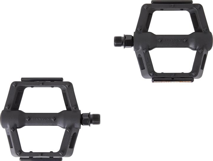 Produktbild Rockrider Pedale MTB 520 Grip Flachpedale Kunststoff