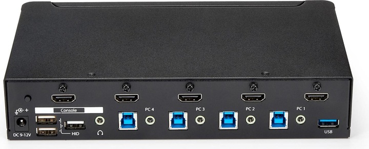 Image du produit StarTech Commutateur KVM HDMI 4 ports - Commutateur KVM HDMI avec hub USB 3.0 - 1080p
