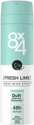 Productafbeelding 8X4 9350 Deodorant Spray Nr. 7 frisse limoen, 150ml (Spuit, 150 ml)