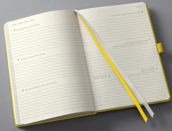 Produktbild Sigel Wochenklender 2023 C2371 lemon yellow, 2S/1W, HC, A6 (A6)