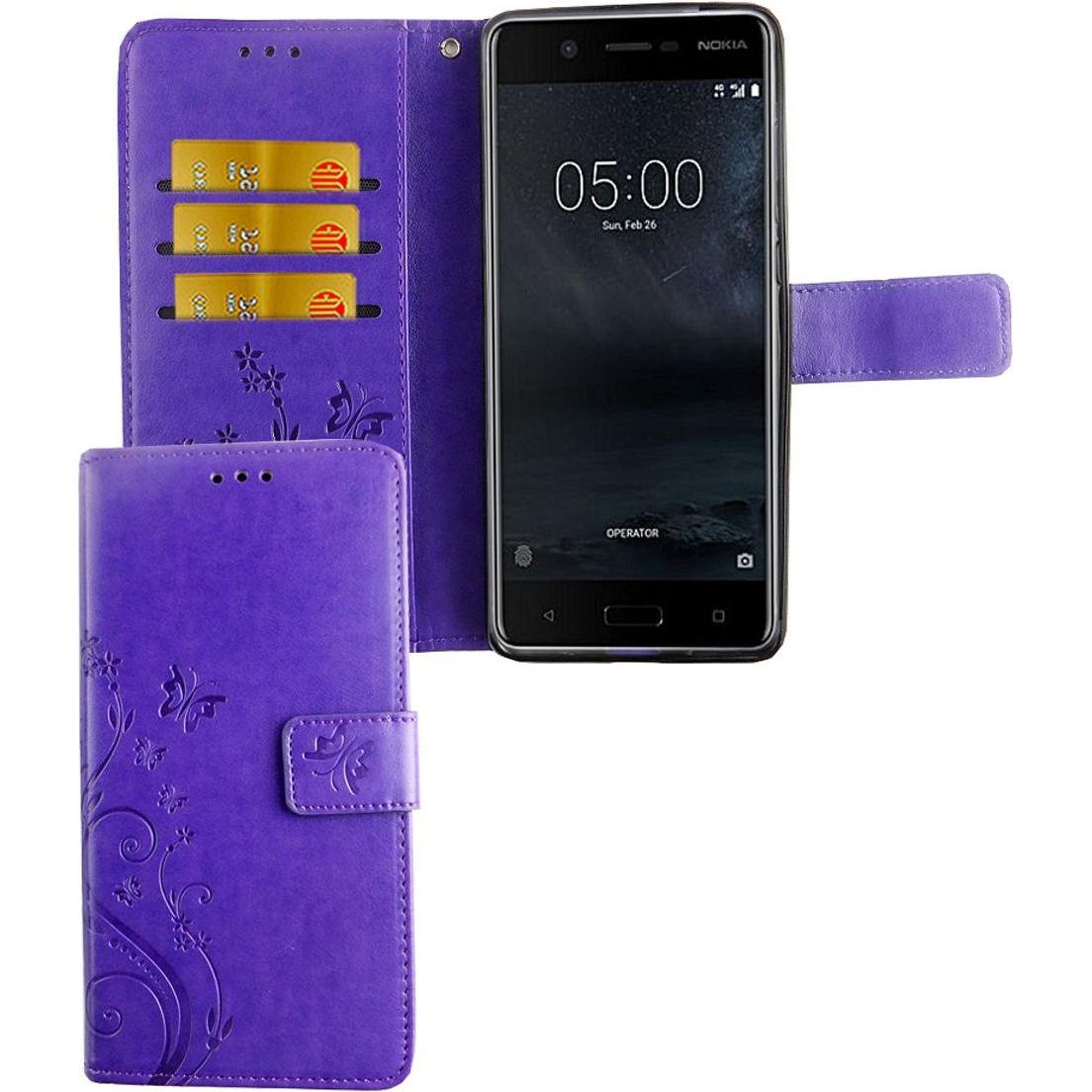 Thumbnail - König Design Hülle Handy Schutz für Nokia 5.1 Case Cover Tasche Wallet Etui Handyhülle Bumper (Nokia 5.1), Smartphone Hü...