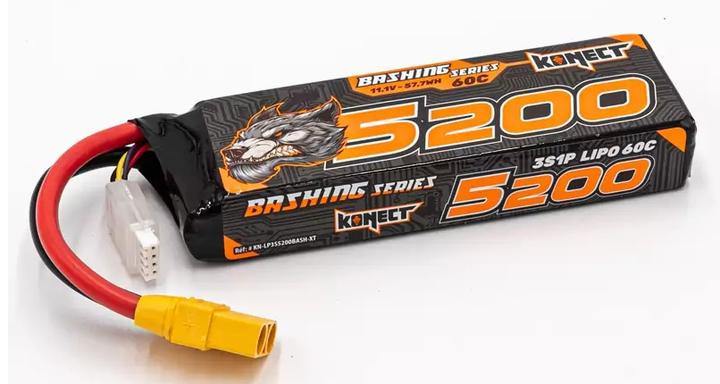 Produktbild Konect RC-Akku LiPo 5200 mAh 11.1 V 60C Bashing (11.10 V, 5200 mAh)