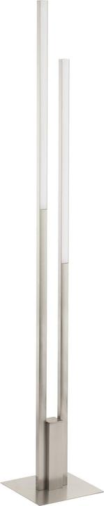 Satin steel, White